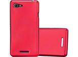 Cadorabo Cover Protettiva Per Sony Xperia E3 In Rosso Custodia Per Cellulare Custodia In Silicone Tpu Cover Case