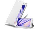 Cadorabo Custodia Per Cellulare Per Samsung Galaxy A7 2015 Custodia Protettiva In Argento Cover Etui Book Case Booklet