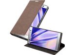 Cadorabo Custodia Per Sony Xperia XA2 Ultra Cover Protettiva In Marrone Custodia Per Cellulare Cover Chiusura Magnetica