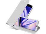Cadorabo Custodia Per Cellulare Per Lg G5 Custodia Protettiva In Argento Cover Etui Book Case Booklet