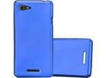 Cadorabo Custodia Protettiva Per Sony Xperia E3 In Blu Custodia Del Telefono Cellulare Custodia In Silicone Tpu Custodia Cover