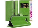 Cadorabo Cover Per Nokia Lumia 950 Cover Protettiva In Verde Cover Per Cellulare Custodia Libro Custodia