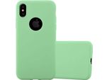 Custodia Cadorabo Per Apple Iphone Xs Max Custodia Protettiva In Verde Custodia Per Cellulare Tpu Custodia In Silicone Cover