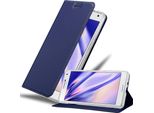 Cadorabo Custodia Per Cellulare Per Samsung Galaxy A7 2015 Custodia Protettiva In Blu Cover Etui Book Case Booklet