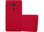 Cadorabo Cover Protettiva Per Sony Xperia Sp In Rosso Custodia Per Cellulare Tpu Etui Cover Case