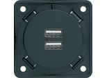 Presa Di Ricarica Usb Anth-Mt 2X 3A - Alimentatore Usb 2 Volte Antracite 926102505