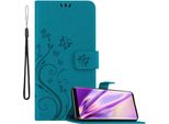 Cadorabo Cover Per Samsung Galaxy S9 Cover Protettiva In Blu Cover Protettiva Cover Per Telefono Cellulare Cover Fiori Custodia Fiore