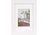 Henzo Jardin Cornice In Legno Bianco 10X15 Cm Con Passe-Partout 7X10 Cm