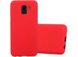 Cadorabo Cover Protettiva Per Samsung Galaxy J6 2018 Custodia In Rosso Per Telefono Cellulare Tpu Etui Cover Case