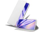 Cadorabo Custodia Per Cellulare Per Huawei P40 Custodia Protettiva In Argento Cover Etui Book Case Booklet