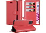 Cadorabo Cover Per Samsung Galaxy A51 4G / M40S Cover Protettiva In Rosso Custodia Per Cellulare Cover Chiusura Magnetica
