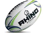 Pallone Da Rugby Rhino Cyclone Bianco Misura 3 Grip Resistente