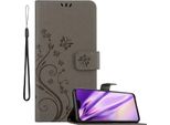 Cadorabo Cover Per Honor 8X Cover Protettiva In Grigio Cover Protettiva Cover Per Telefono Cellulare Cover Fiori Custodia Fiore