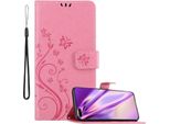 Cadorabo Cover Per Huawei P40 Cover Protettiva In Rosa Cover Protettiva Cover Per Telefono Cellulare Cover Fiori Custodia Fiore