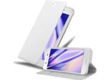 Cadorabo Custodia Per Cellulare Per Sony Xperia X Custodia Protettiva In Argento Cover Etui Book Case Booklet