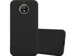 Cadorabo Custodia Per Motorola Moto G5S Custodia Protettiva In Nero Custodia Per Cellulare Custodia In Silicone Tpu Cover