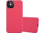 Cadorabo Custodia Per Apple Iphone 12 Pro Max Custodia Protettiva In Rosso Custodia Per Telefono Cellulare Custodia In Silicone Tpu Cover