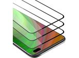 Cadorabo 3X Pellicola Blindata A Schermo Intero Per Honor 30 Pro+ Pellicola Protettiva In Vetro Temperato Bianco Di Protezione Del Display