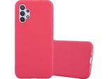 Cadorabo Custodia Per Samsung Galaxy A32 5G Custodia Protettiva In Rosso Custodia Del Telefono Cellulare Tpu Silicone Custodia Cover