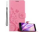 Cadorabo Cover Per Samsung Galaxy J7 2018 Cover Protettiva In Rosa Cover Protettiva Cover Per Telefono Cellulare Custodia Fiori Custodia Fiori