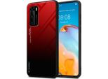 Cadorabo Custodia Per Huawei P40 Custodia Protettiva In Nero Custodia Per Telefono Cellulare Custodia Tpu Custodia Cover Vetro Temperato
