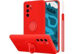 Cadorabo Cover Per Huawei P40 Cover Protettiva In Rosso Custodia Per Cellulare Tpu Case Cover