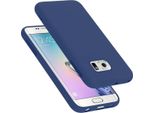 Cadorabo Custodia Protettiva Per Samsung Galaxy S6 Edge Plus Custodia In Blu Cellulare Custodia Cover Tpu Etui