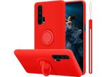 Cadorabo Custodia Per Honor 20 Pro Custodia Protettiva In Rosso Custodia Per Telefono Cellulare Tpu Custodia Cover