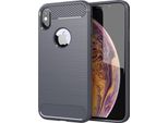 Custodia Cadorabo Per Apple Iphone Xs Max In Grigio Custodia Protettiva In Tpu Custodia Cover Telefono Cellulare