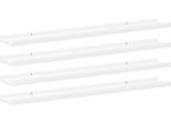 Vidaxl Mensole A Muro 4 Pz. Bianco 80X9X3 Cm