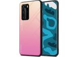 Cadorabo Custodia Per Huawei P40 Pro / P40 Pro+ Custodia Protettiva In Nero Custodia Per Cellulare Custodia In Tpu Custodia Cover Custodia In Vetro Temperato