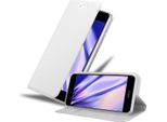 Cadorabo Custodia Per Cellulare Per Huawei Nova 2 Custodia Protettiva In Argento Cover Etui Book Case Booklet