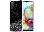 Cadorabo Cover Per Samsung Galaxy A71 4G Cover Protettiva In Nero Custodia Per Telefono Cellulare Tpu Custodia Glitter Cover Glitter