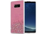 Cadorabo Custodia Per Samsung Galaxy S8 Plus Custodia Protettiva In Rosa Custodia Del Telefono Cellulare Custodia Tpu Custodia Glitter Cover Custodia Glitter