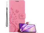 Cadorabo Cover Per Samsung Galaxy S22 Cover Protettiva In Rosa Cover Protettiva Cover Per Telefono Cellulare Cover Fiori Custodia Fiore