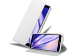 Cadorabo Custodia Per Cellulare Per Honor 7X Custodia Protettiva In Argento Cover Etui Book Case Booklet