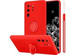 Custodia Cadorabo Per Samsung Galaxy S20 Ultra Custodia Protettiva In Rosso Custodia Per Cellulare Tpu Etui Case Cover