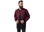 Urban Classics - Giacca Bomber Bordeaux/Nero - 4XL