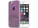 Custodia Cadorabo Per Apple Iphone 6 / 6S Custodia Protettiva In Viola Custodia Del Telefono Cellulare Custodia Tpu Custodia Glitter Cover Custodia Glitter