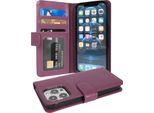 Cadorabo Custodia Per Apple Iphone 13 Pro In Viola Copertura Posteriore Telefono Cellulare Protettivo Copertura Libro Custodia Libretto Slot Per Schede