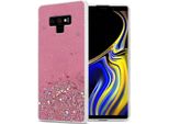 Cadorabo Custodia Per Samsung Galaxy Note 9 Custodia Protettiva In Rosa Custodia Del Telefono Cellulare Custodia Tpu Custodia Glitter Cover Custodia Glitter