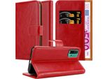 Cadorabo Copertura Per Xiaomi Redmi 9T / Poco M3 Copertura Protettiva In Rosso Cellulare Copertura Libro Caso Caso