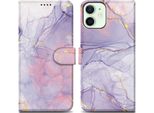 Cadorabo Custodia Protettiva Per Apple Iphone 12 Mini Case Design Viola Custodia Per Cellulare Custodia Protettiva Custodia Magnetica Custodia Cover