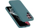 Cadorabo Custodia Protettiva Per Samsung Galaxy S22 Ultra Custodia In Verde Telefono Cellulare Custodia Cover Tpu Etui