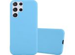 Cadorabo Custodia Per Samsung Galaxy S22 Ultra Custodia Protettiva In Blu Custodia Per Cellulare Tpu Custodia In Silicone Cover