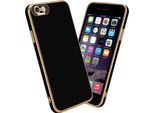 Cadorabo Custodia Per Apple Iphone 6 / 6S Custodia Protettiva In Nero Custodia Del Telefono Cellulare Custodia Cover Case Tpu Camera Protection