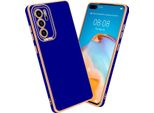 Cadorabo Custodia Per Huawei P40 Custodia Protettiva In Blu Custodia Del Telefono Cellulare Custodia Cover Case Tpu Camera Protection
