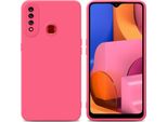 Cadorabo Cover Per Samsung Galaxy A20S Cover Protettiva In Silicone Tpu Rosso Custodia Per Telefono Cellulare