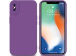 Custodia Cadorabo Per Apple Iphone Xs Max Custodia Protettiva In Tpu Viola Custodia In Silicone Custodia Per Telefono Cellulare
