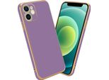Cadorabo Custodia Protettiva Per Apple Iphone 12 Custodia In Viola Telefono Cellulare Custodia Tpu Silicone Fotocamera Protezione Custodia